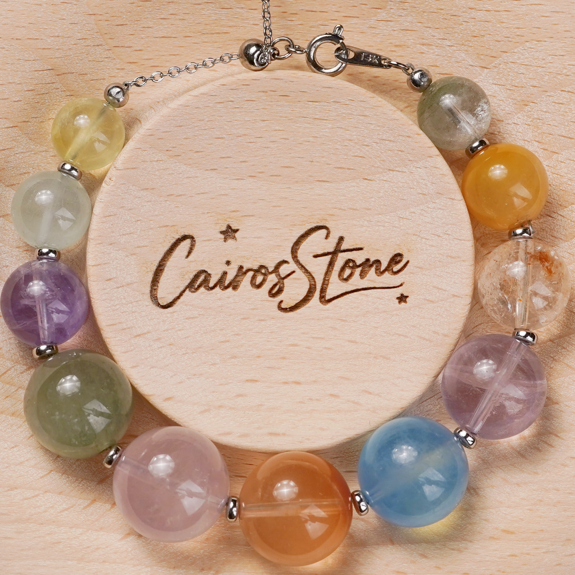 Colorful Sugar Beads Rainbow Crystal Bracelet