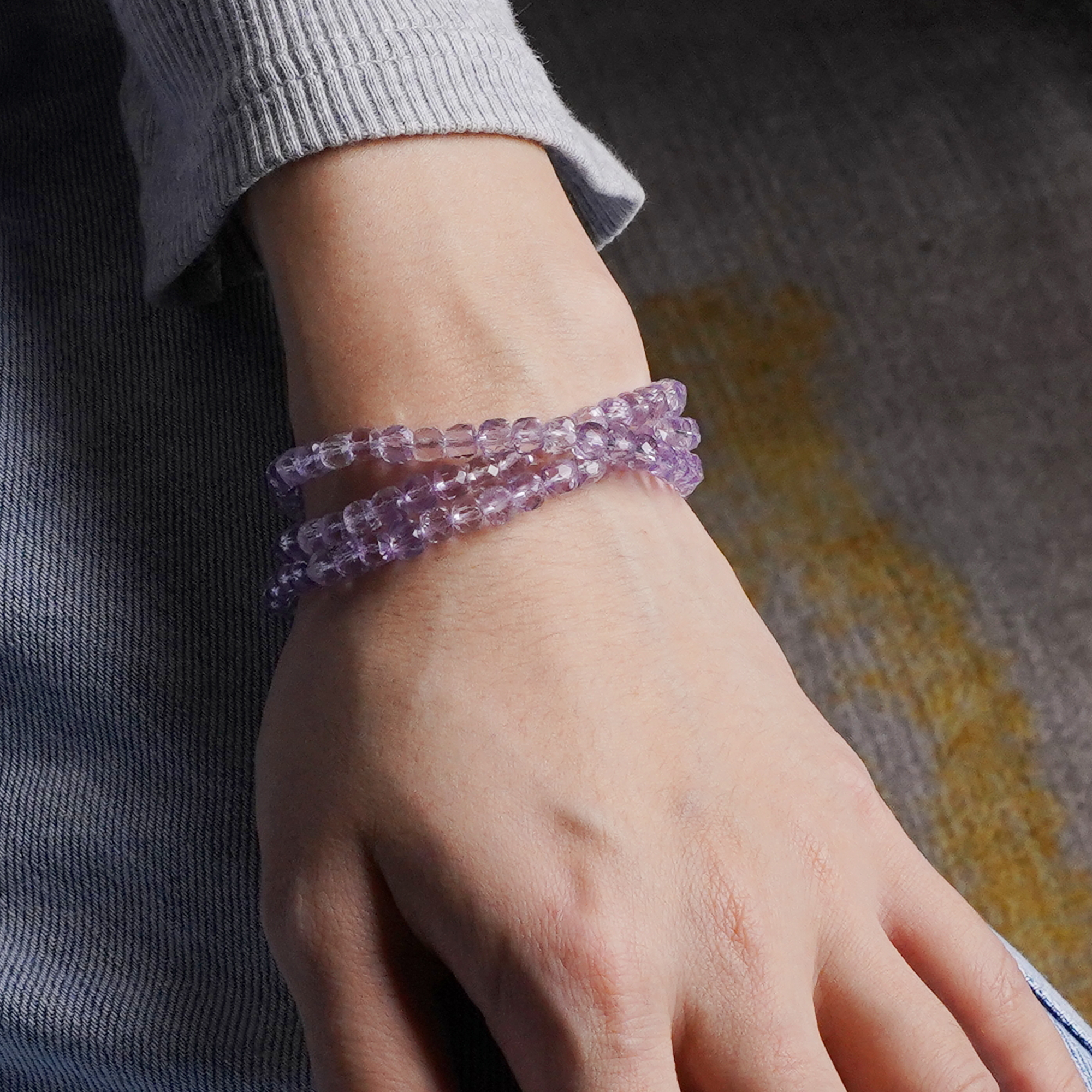 Brilliant Pop Rocks Amethyst Bracelet