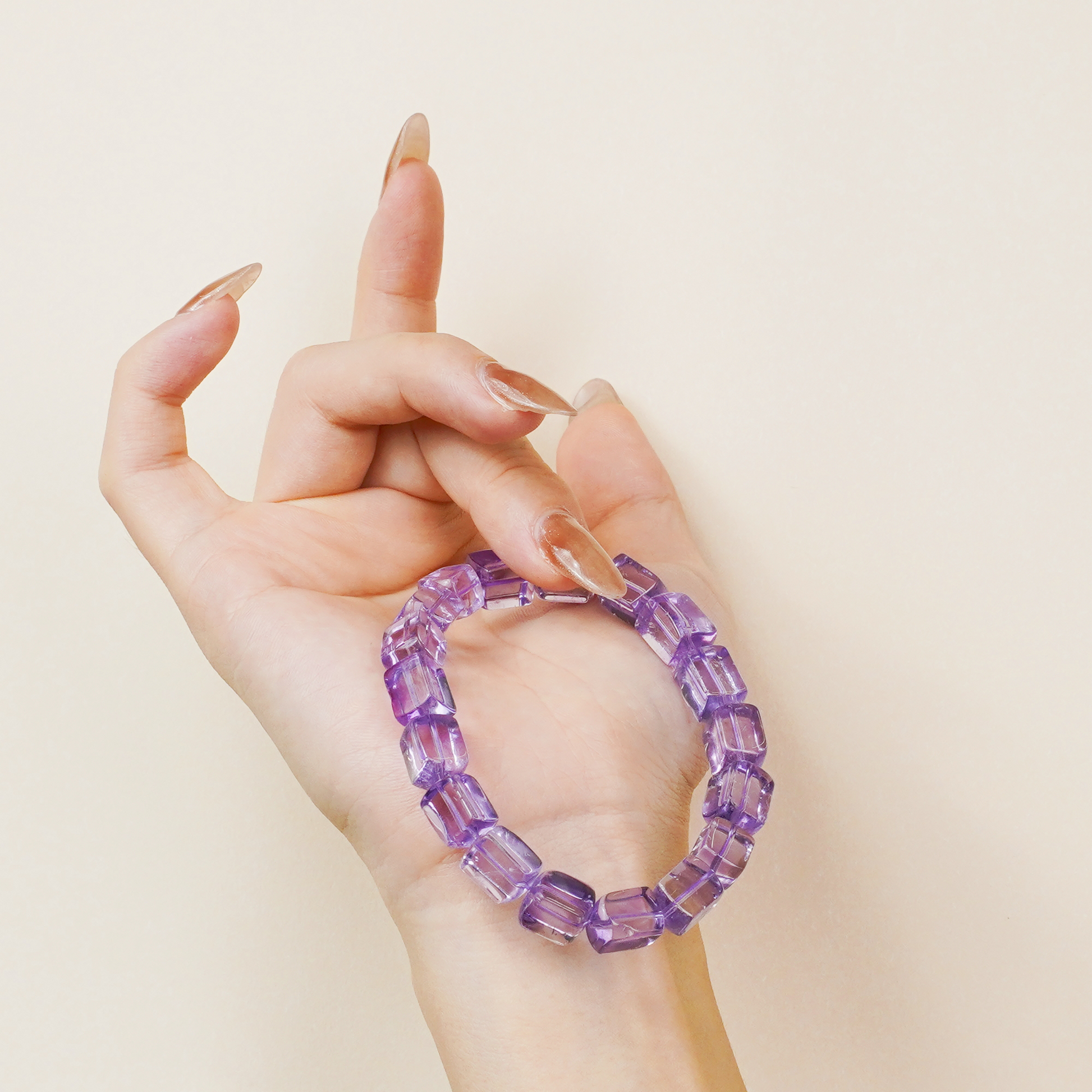 Purple Grape Cube Sugar Bracelet