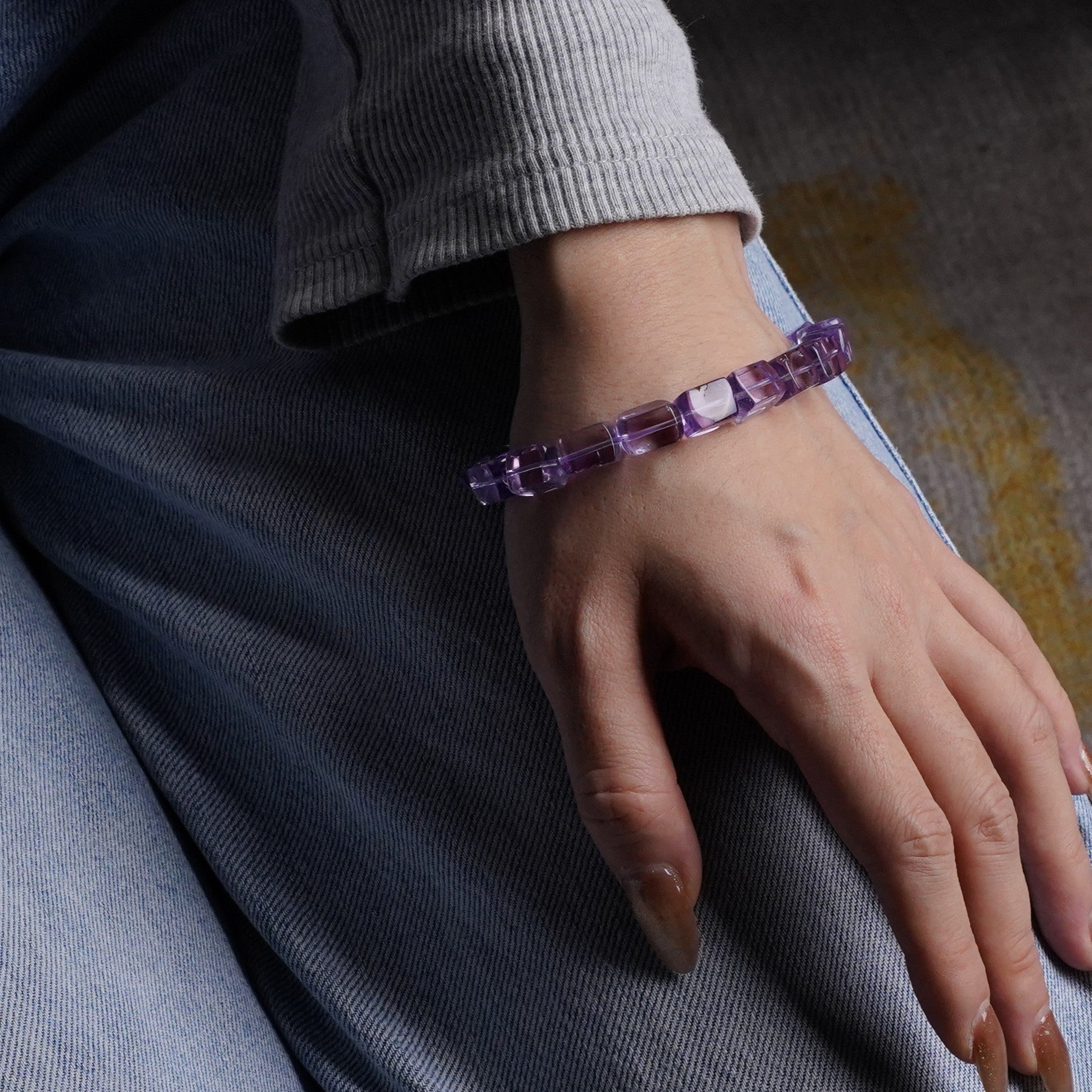 Purple Grape Cube Sugar Bracelet