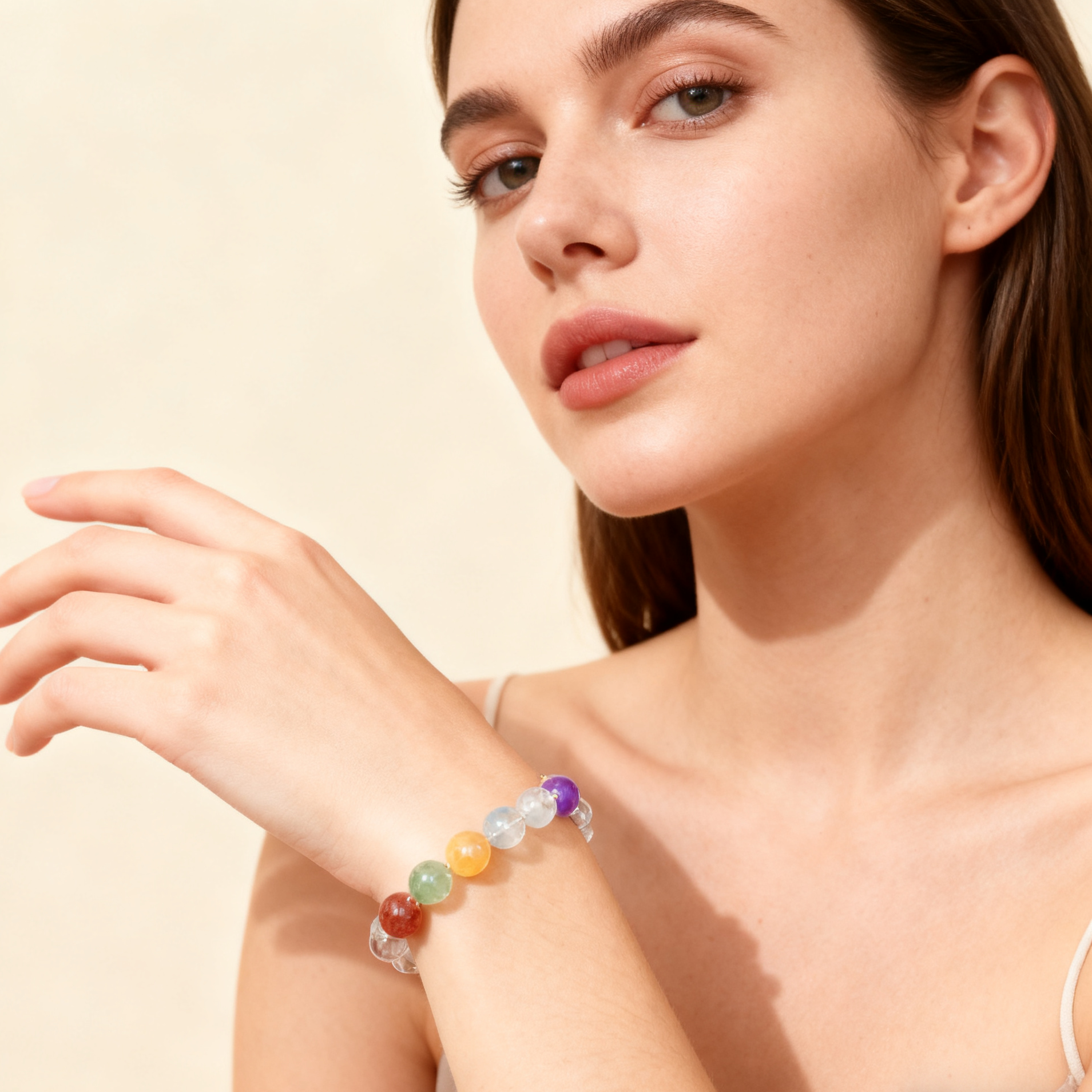 Rainbow Chakra Crystal Bracelet