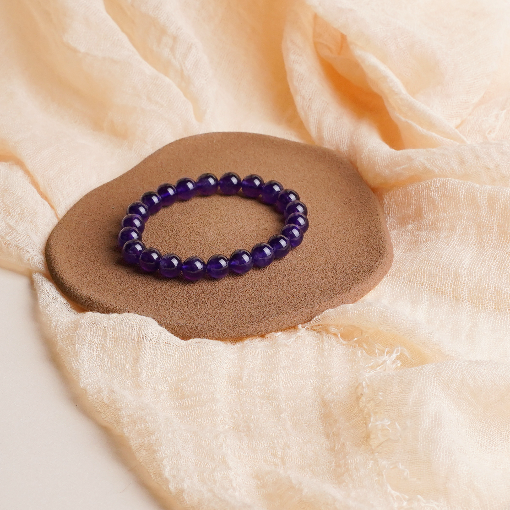 Crown Chakra Uruguayan Amethyst Bracelet