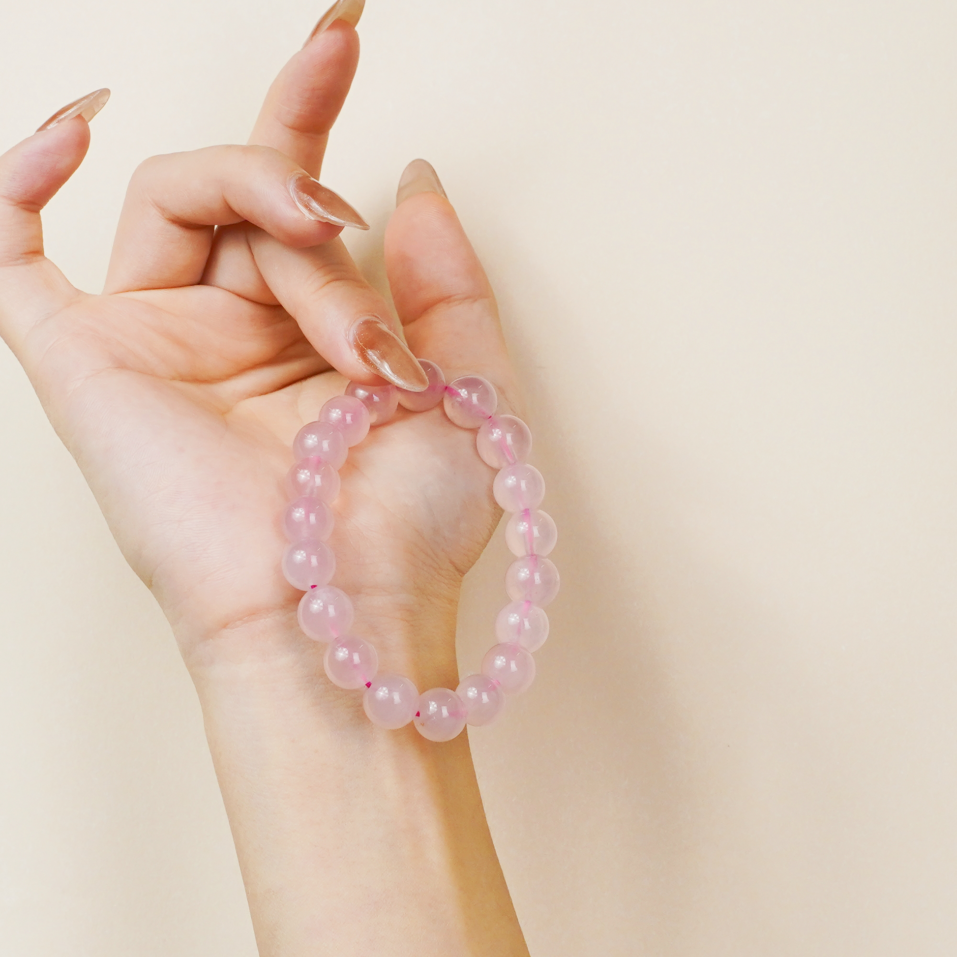 Heart Chakra Madagascar Rose Quartz Bracelet