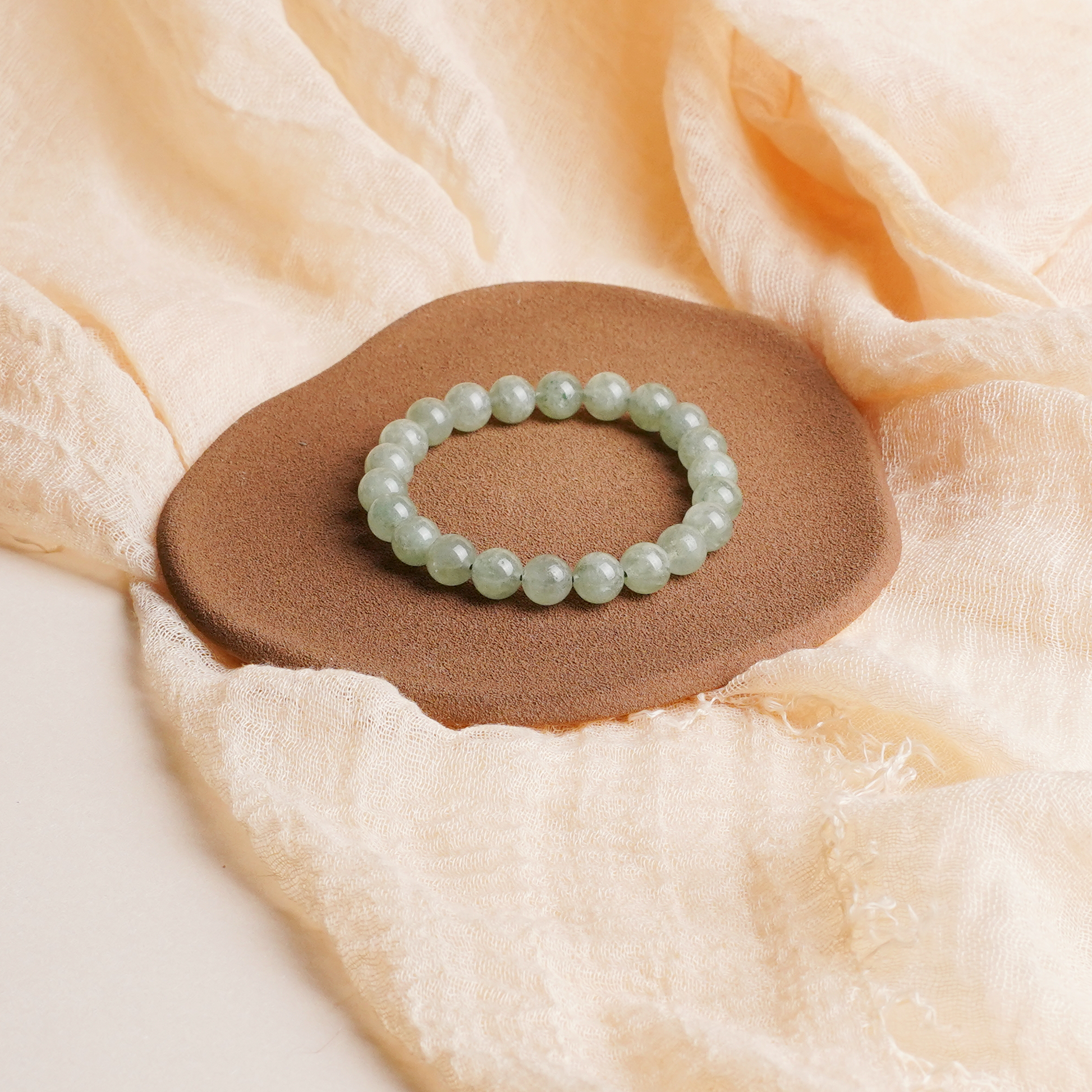 Heart Chakra Green Strawberry Quartz Bracelet