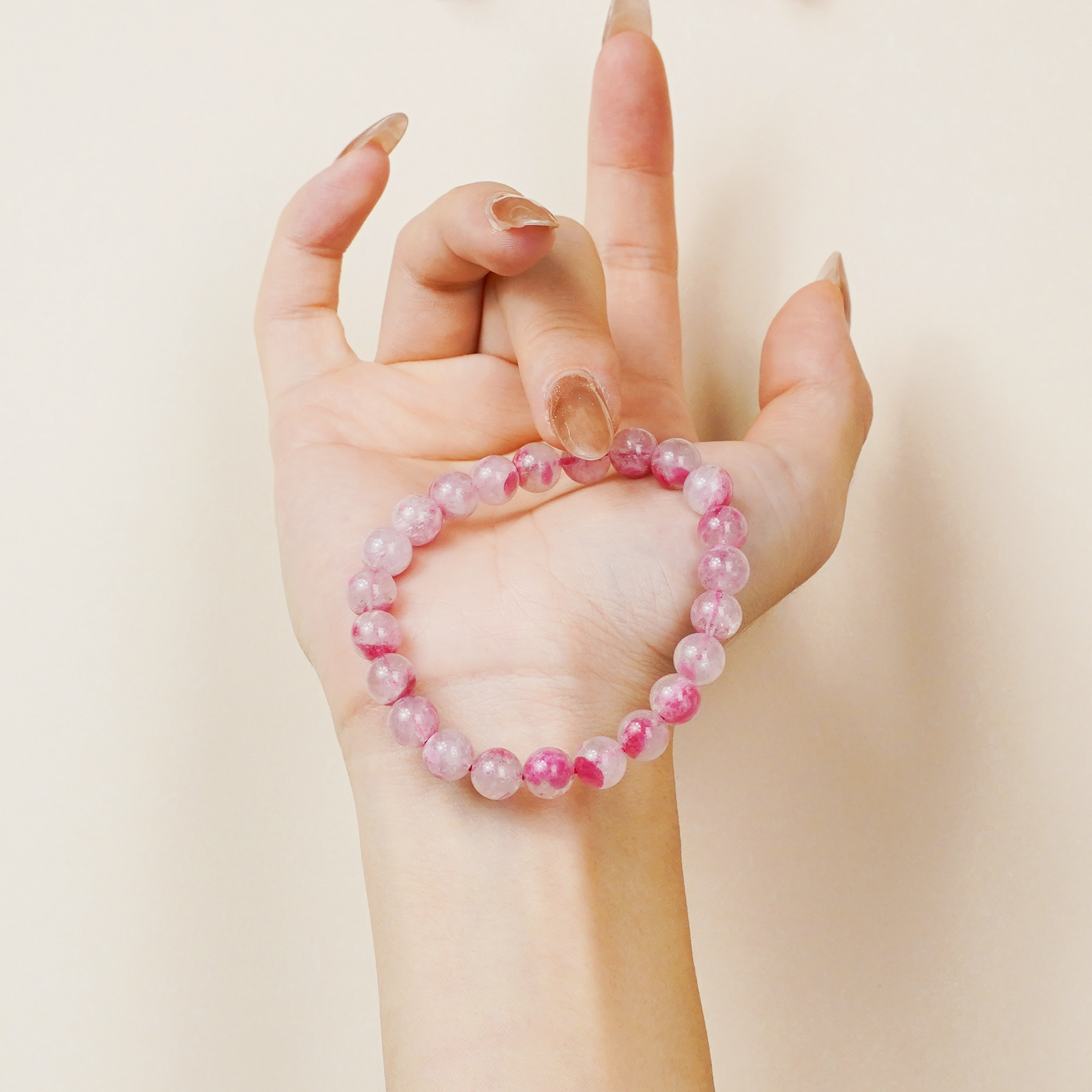 Root Chakra Sakura Rose Bracelet