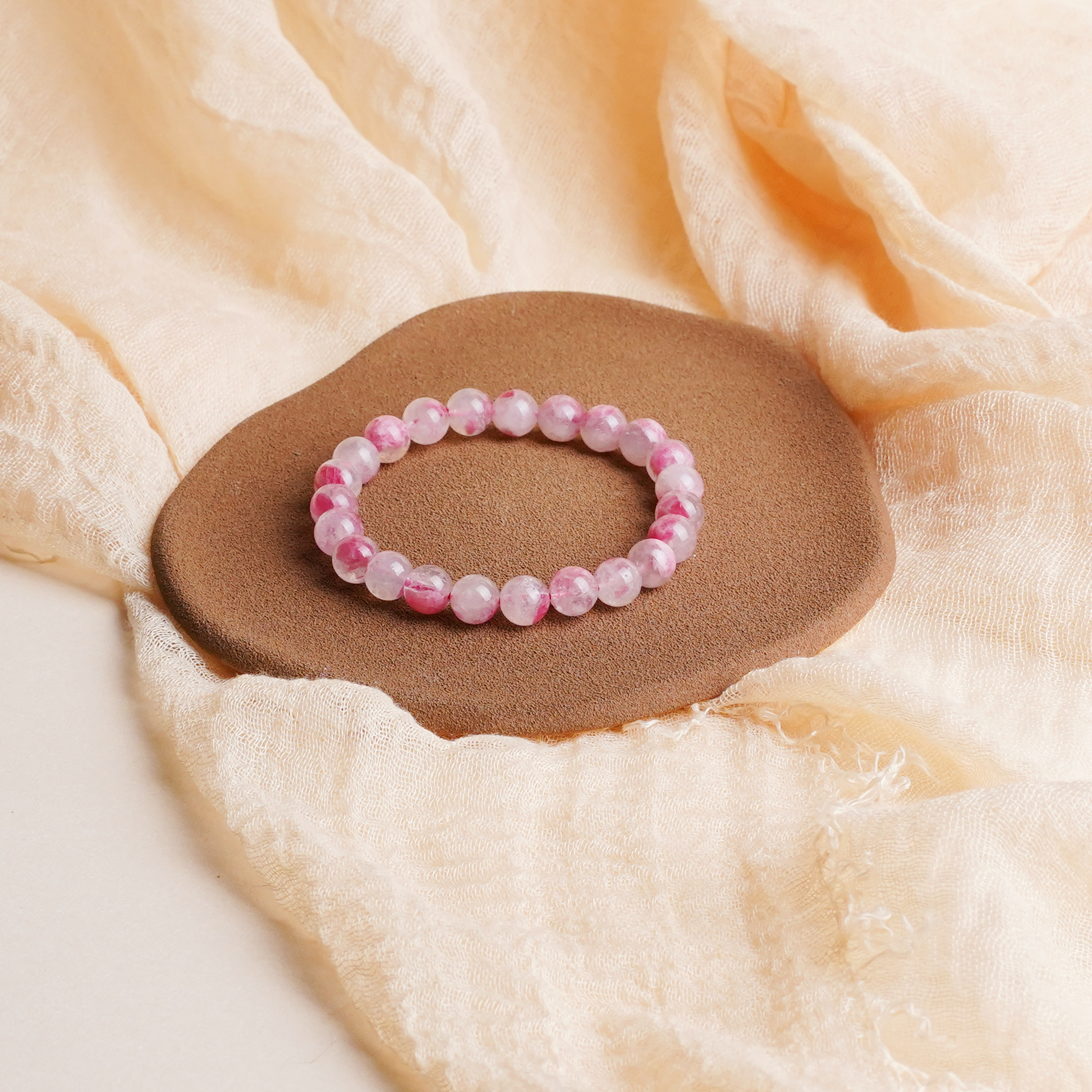 Root Chakra Sakura Rose Bracelet