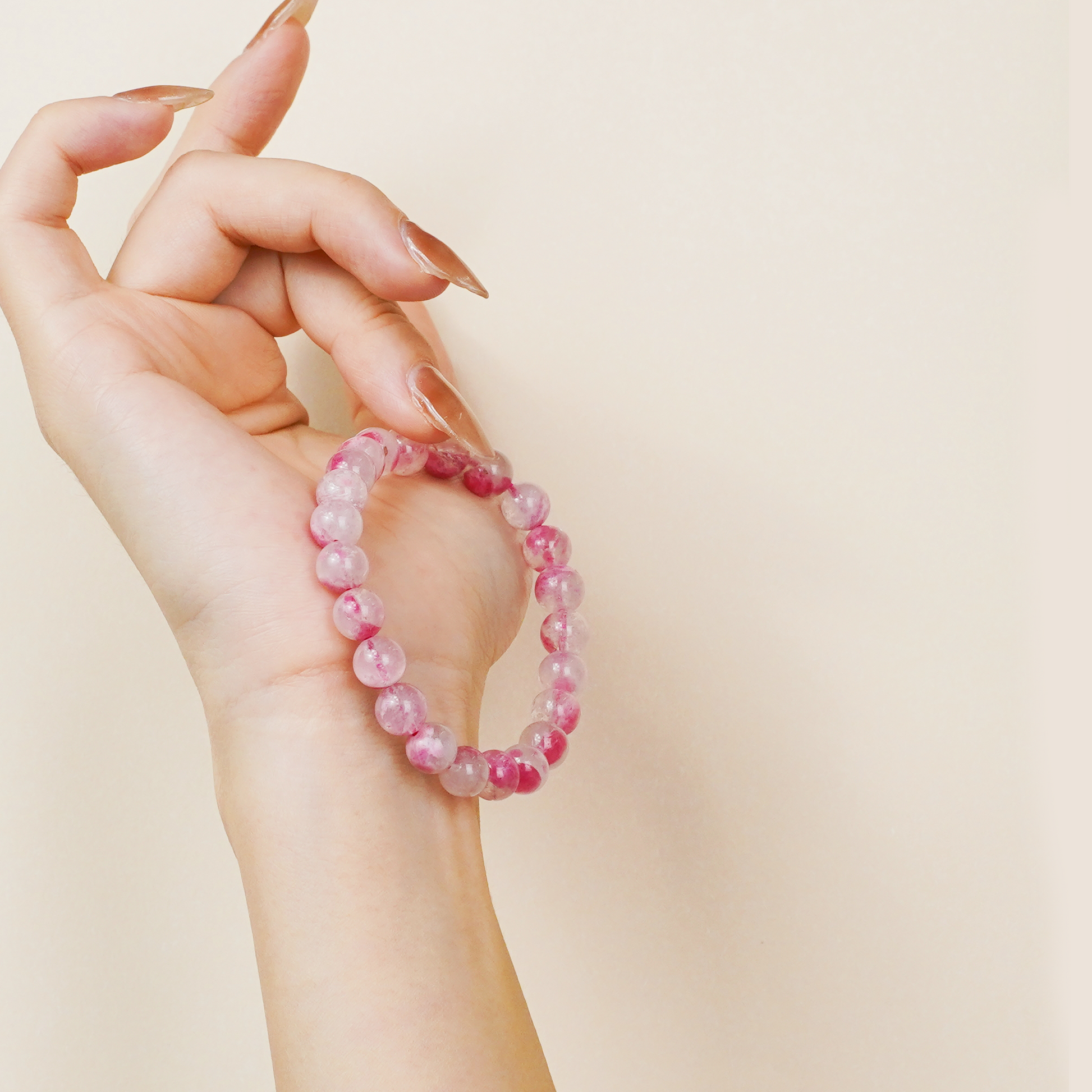 Root Chakra Sakura Rose Bracelet