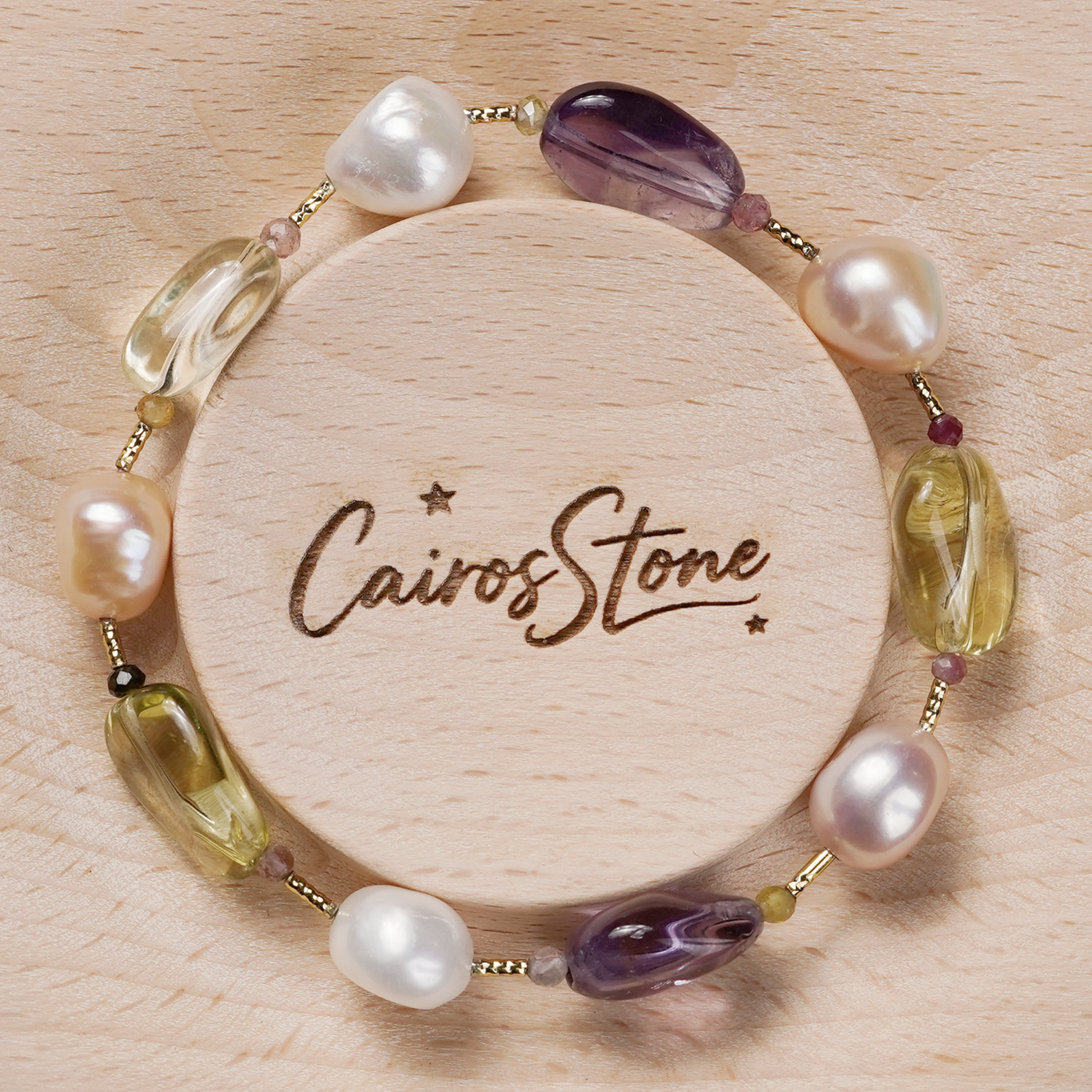 Starfall in Baroque Pearl Bracelet