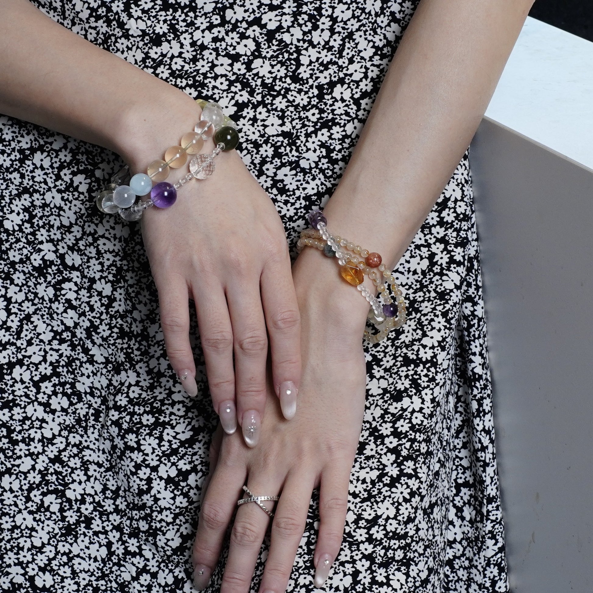 Cosmic Debris Crystal Bracelet