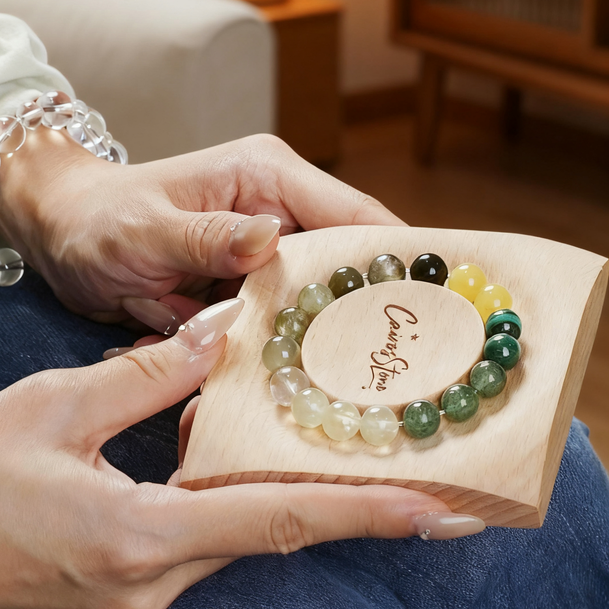Wood Element Crystal Bracelet