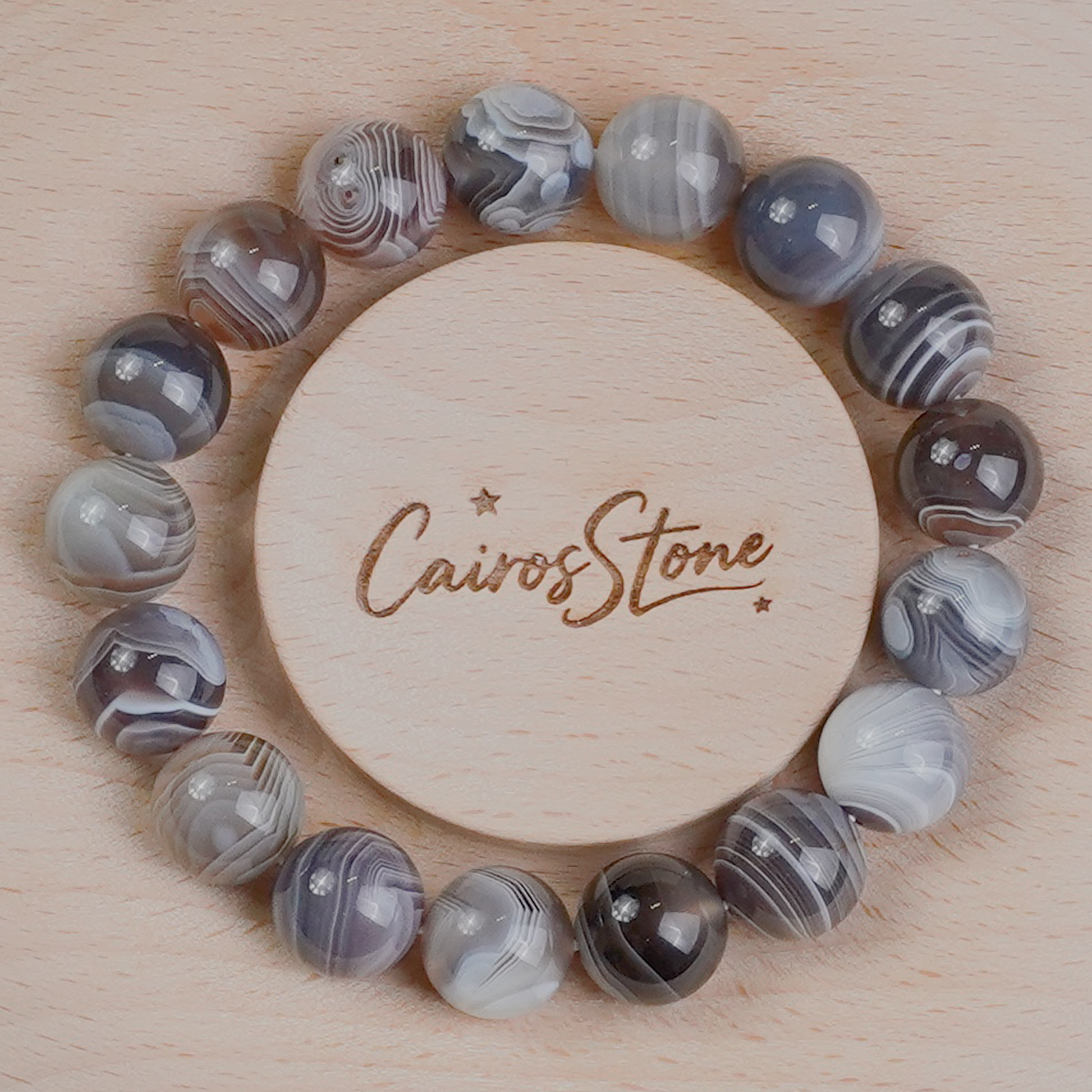 Mysterious East Silk Agate Bracelet