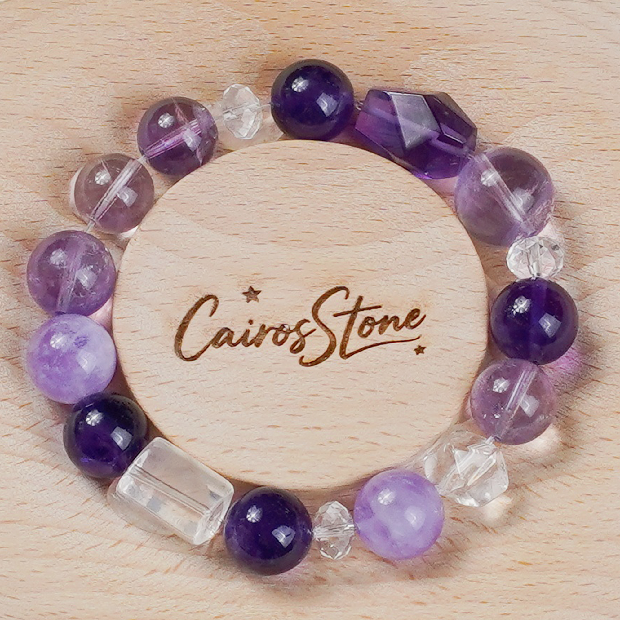 Purple Domain Columnar Awn Barrel-shaped Amethyst Bracelet