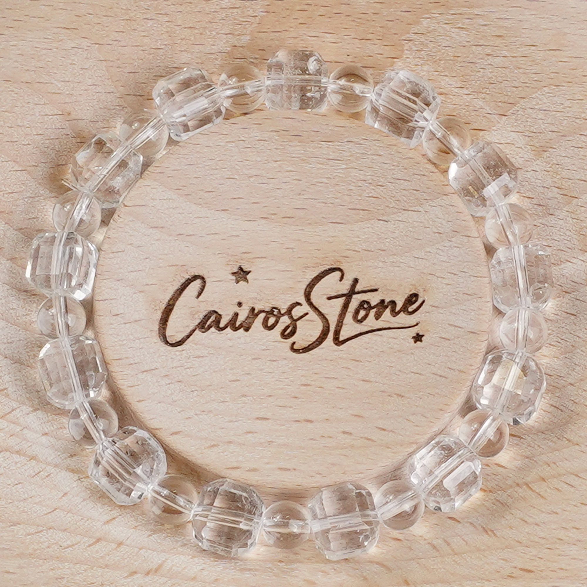 Multidimensional Space White Crystal Bracelet