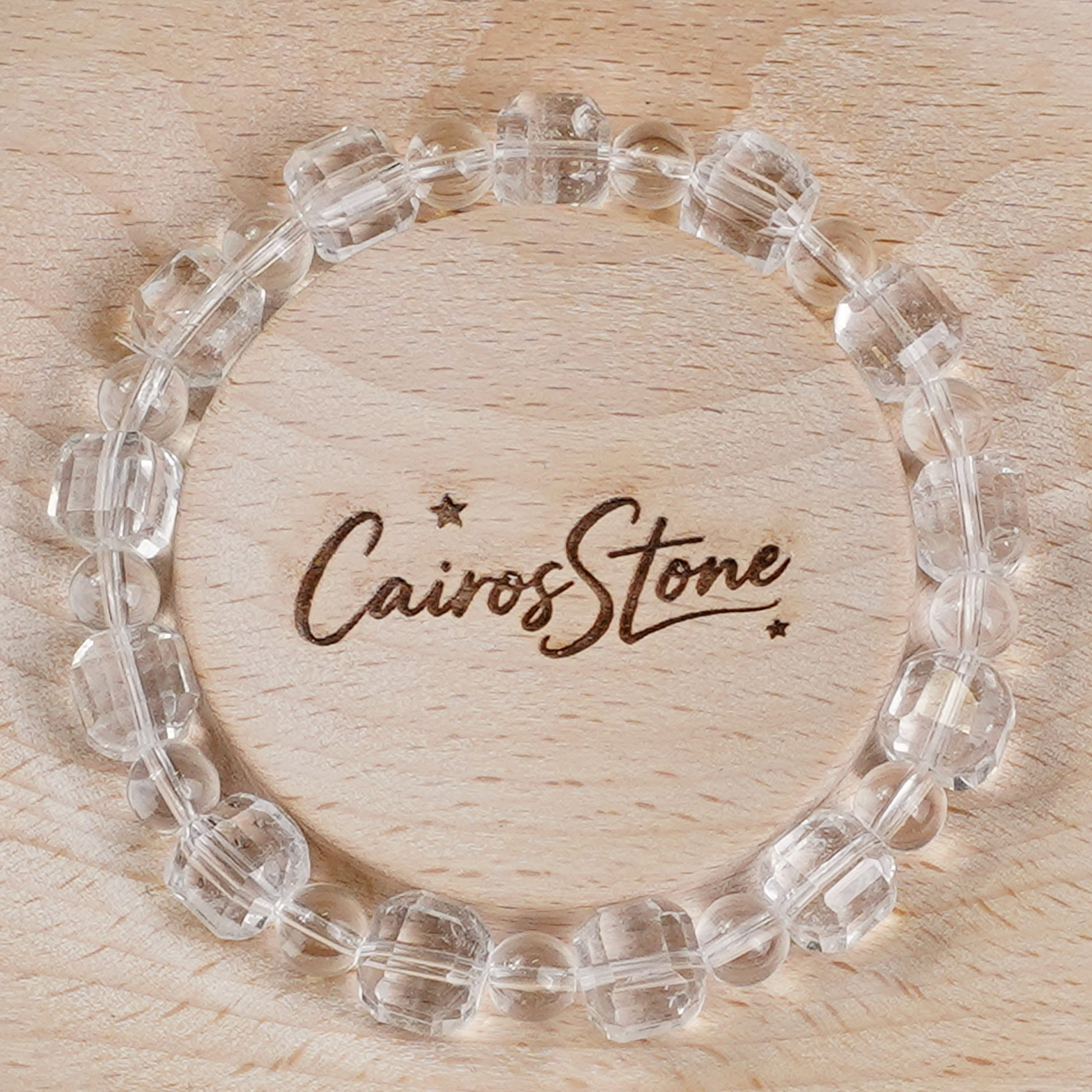 Multidimensional Space White Crystal Bracelet