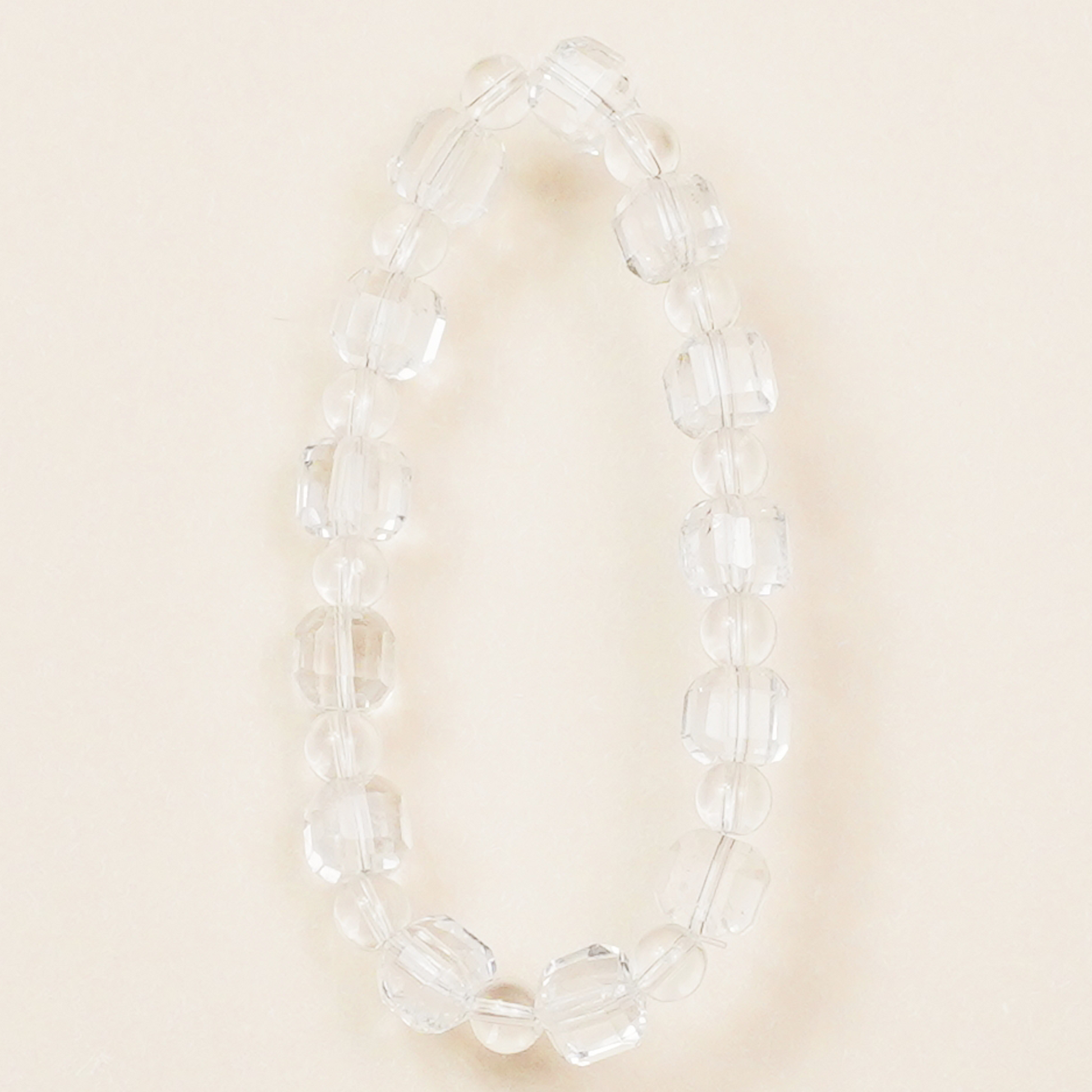 Multidimensional Space White Crystal Bracelet