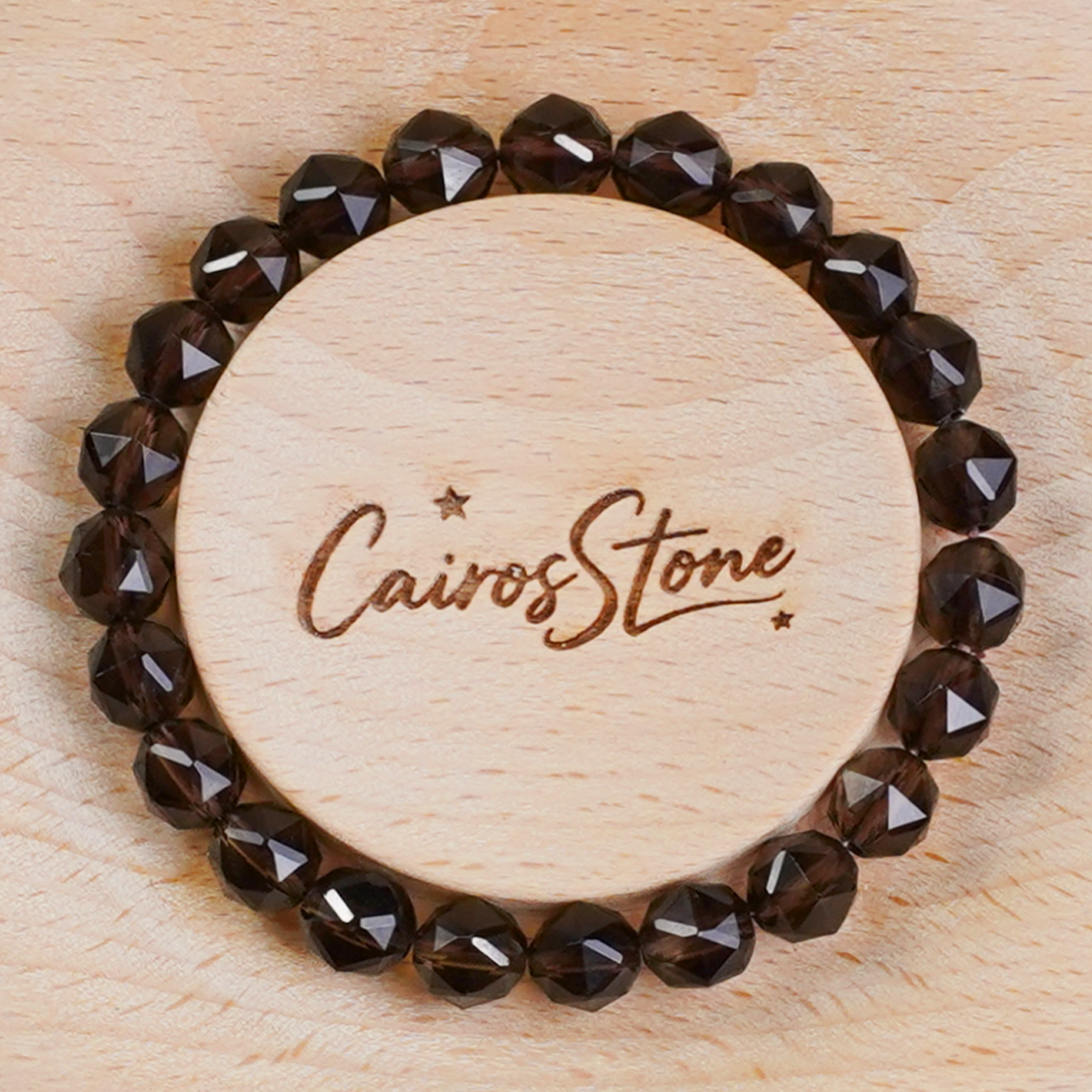 Black Diamond Smoky Quartz Bracelet