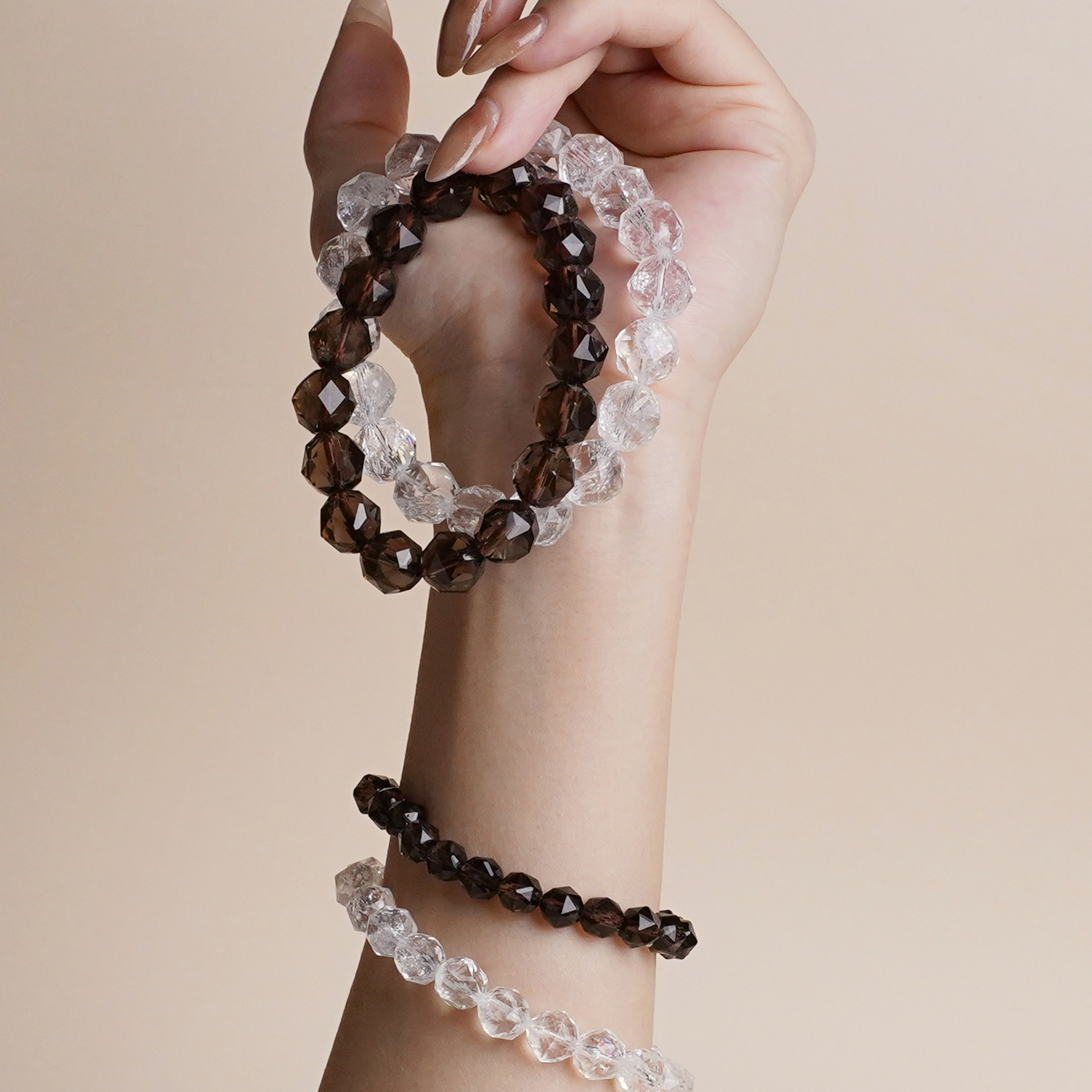 White Diamond Clear Crystal Bracelet (Couples Edition)