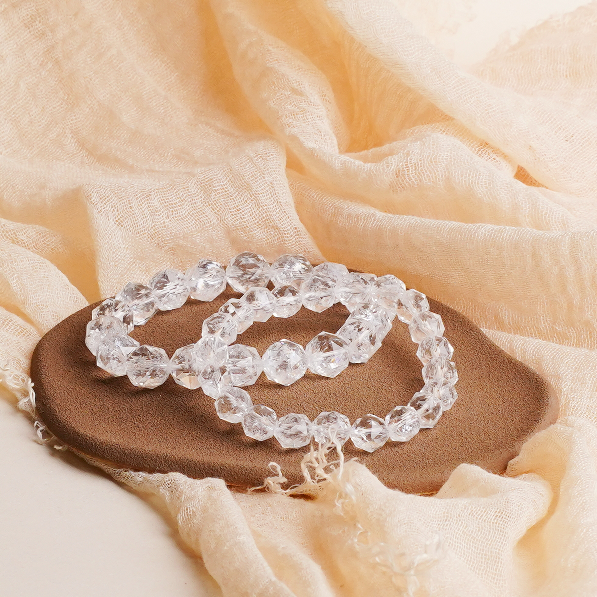 White Diamond Clear Crystal Bracelet
